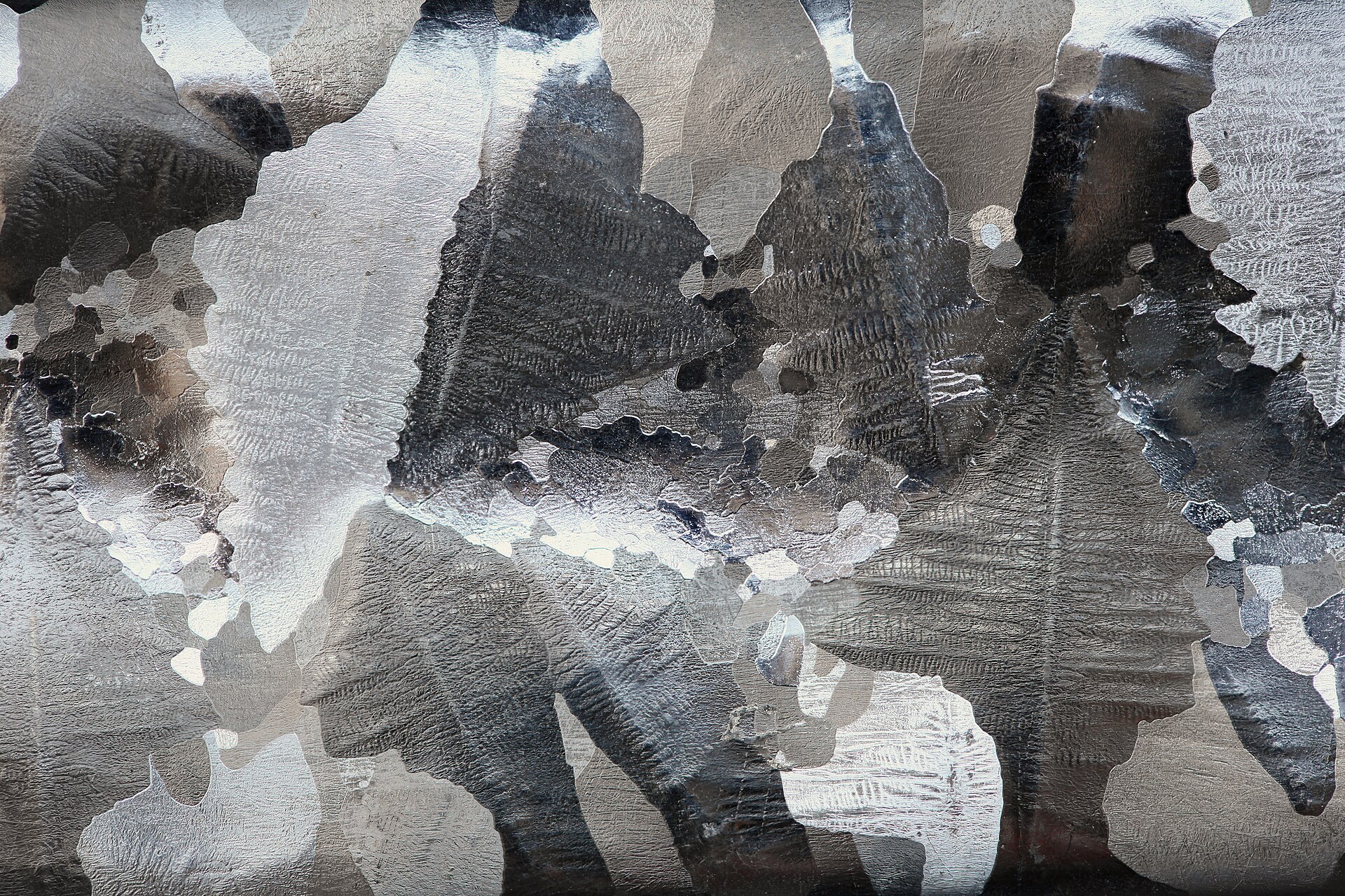 Real reference macro photograph of raw aluminium