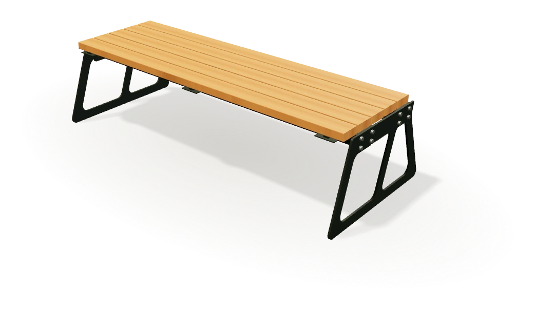 MTZ-B03 — Slatted banquette — product visualisation